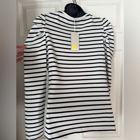 Boden
Imogen Breton Stripe Puff Shoulder Bow Top Size 6 - Picture 8 of 10